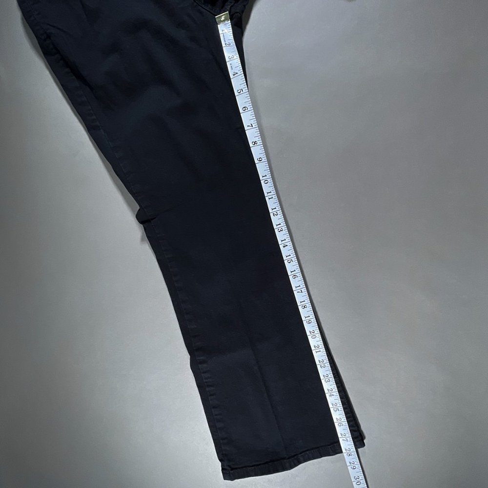 Signature by‎ Levi Strauss Black Jeans At Waist Bootcut Size Misses 14 Short - Picture 7 of 15